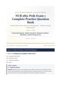 NUR 283 Peds Exam 1 Complete Question Bank Galen College of Nursing 2026&sol;2027 with Verified Answers & Detailed Rationales&NewLine;&NewLine;
