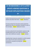 CH 48 ENDOCRINE &lpar;1 OF 4&rpar; LATEST UPDATE VERIFIED QUESTIONS & DETAILED EXPLANATIONS GRADED A&plus;