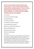 NCCCO LATTICE BOOM GENERAL KNOWLEDGE &NewLine;EXAM NEWEST &sol; NCCCO LATTICE BOOM GENERAL &NewLine;KNOWLEDGE EXAM PREPARATION &sol; NCCCO LATTICE &NewLine;BOOM GENERAL KNOWLEDGE PRACTICE EXAM &NewLine;WITH COMPLETE 200&plus; QUESTIONS AND CORRECT &NewLine;ANSWERS &vert; BRAND NEW VERSION&excl; 