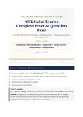 NURS 282 Exam 2 Complete Question Bank Galen College of Nursing 2026&sol;2027 with Verified Answers & Detailed Rationales&NewLine;&NewLine;