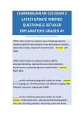 CHAMBERLAIN NR 325 EXAM 2 LATEST UPDATE VERIFIED QUESTIONS & DETAILED EXPLANATIONS GRADED A&plus;
