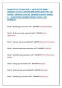 COMLEX LEVEL 3 EXAM 2026 &vert;&vert; MOST RECENT EXAM &NewLine;2026&vert;2027 ACTUAL COMPLETE REAL EXAM QUESTIONS AND &NewLine;CORRECT ANSWERS &lpar;VERIFIED ANSWERS&rpar; ALREADY GRADED &NewLine;A&plus; &vert; GUARANTEED SUCCESS&excl;&excl; NEWEST EXAM &vert; JUST &NewLine;RELEASED&excl;&excl; 