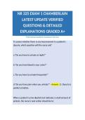 NR 325 EXAM 1 CHAMBERLAIN LATEST UPDATE VERIFIED QUESTIONS & DETAILED EXPLANATIONS GRADED A&plus;