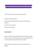 California Supplemental Examination Newest 2026&sol;2027 Questions &NewLine;and Correct Detailed Answers with Rationales Already Graded A&plus; 