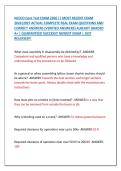 NCCCO Core Test EXAM 2026 &vert;&vert; MOST RECENT EXAM &NewLine;2026&vert;2027 ACTUAL COMPLETE REAL EXAM QUESTIONS AND &NewLine;CORRECT ANSWERS &lpar;VERIFIED ANSWERS&rpar; ALREADY GRADED &NewLine;A&plus; &vert; GUARANTEED SUCCESS&excl;&excl; NEWEST EXAM &vert; JUST &NewLine;RELEASED&excl;&excl; 