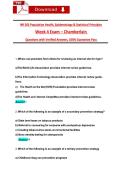 NR 503 Population Health&comma; Epidemiology & Statistical Principles Week 4 Exam &ndash; Chamberlain Questions with Verified Answers&comma; 100&percnt; Guarantee Pass