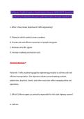 California Traffic Engineer Examination Newest 2026&sol;2027 Questions &NewLine;and Correct Detailed Answers with Rationales Already Graded A&plus; 