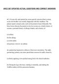 ANCC SET UPDATED ACTUAL QUESTIONS AND CORRECT ANSWERS