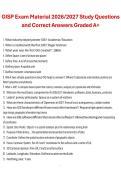 GISP Exam Material Study Questions and Correct Answers&comma; A&plus; Rated&comma; 2026&sol;2027 Exam Preparation Material