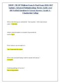 NR507 Advanced Pathophysiology Midterm & Final Exam Prep &vert; 500&plus; Practice Questions&comma; Answers & Rationales &vert; 2026&sol;2027&NewLine;&NewLine;