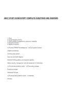 ANCC STUDY EXAM SCRIPT COMPLETE QUESTIONS AND ANSWERS