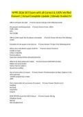 NYPD 2026 SGT Exam with all Correct & 100&percnt; Verified Answers &vert;Actual Complete Update &vert;Already Graded A&plus;