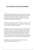 ANCC1 EXAM PREP QUESTIONS AND ANSWERS