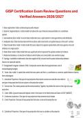 GISP Certification Exam Review Questions and Verified Answers&comma; 2026&sol;2027 Exam Preparation Material
