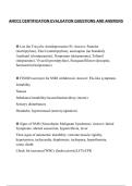ANCC2 CERTIFICATION EVALUATION QUESTIONS AND ANSWERS