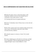 ANCC3 COMPREHENSIVE TEST QUESTIONS AND SOLUTIONS