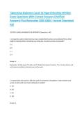Operating Engineers Local 12 Apprenticeship Written Exam &vert; Latest Update 2026&sol;2027 &vert; 200 Practice Questions & Detailed Answers &vert; Verified Answers with Rationales &vert; A&plus; Graded