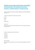 BIOL251 Human Anatomy & Physiology I w&sol;Lab Final Exam Review &vert; Latest Update 2026&sol;2027 &vert; 200 Practice Questions & Detailed Answers &vert; LockDown Browser &vert; Portage Learning &vert; A&plus; Graded
