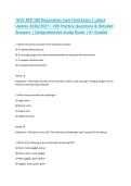 SJVC RCP 100 Respiratory Care Final Exam &vert; Latest Update 2026&sol;2027 &vert; 200 Practice Questions & Detailed Answers &vert; Comprehensive Study Guide &vert; A&plus; Graded&NewLine;&NewLine;