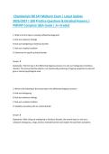 Chamberlain NR 547 Midterm Exam &vert; Latest Update 2026&sol;2027 &vert; 200 Practice Questions & Detailed Answers &vert; PMHNP Complete Q&A Guide &vert; A&plus; Graded