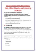 Fresenius Clinical Annual Competency &NewLine;Exam &ndash;Higher Education and Professional &NewLine;Curriculum