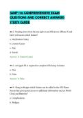 JAMF 170 COMPLETE EXAMINATION TEST&NewLine;QUESTIONS WITH VERIFIED SOLUTIONS