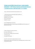 Kitsap County EMS Protocols Exam &vert; Latest Update 2026&sol;2027 &vert; 200 Practice Questions & Detailed Answers &vert; Verified Answers with Rationales &vert; A&plus; Graded