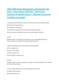 WGU C208 Change Management and Innovation OA Exam &vert; Latest Update 2026&sol;2027 &vert; 300 Practice Questions & Detailed Answers &vert; Objective Assessment Test Bank &vert; A&plus; Graded