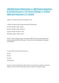 BSC2010 Steven Marks Exam 1 &vert; 200 Practice Questions & Detailed Answers &vert; UCF General Biology I &vert; Verified Q&A with Rationales &vert; A&plus; Graded