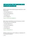 LDR 202S ACTUAL TEST QUESTIONS WITH&NewLine;COMPLETE ANSWER KEY