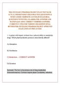 NSG 533 EXAM 2 PHARMACOLOGY EXAM TEST BANK ACTUAL 2026&sol;2027 HIGH YIELD PRACTICE QUESTIONS & STUDY GUIDE COMPLETE ACCURATE EXAM REAL QUESTIONS WITH WELL ELABORATED ANSWERS AND RATIONALES &lpar;100&percnt; CORRECT VERIFIED ANSWERS&rpar; CURRENTLY UPDATED VERSION 2026 EDITIO