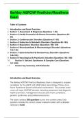 Barkley AGPCNP Predictor&sol;Readiness &NewLine;Exam 