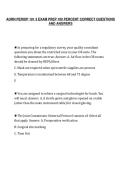 AORN PERIOP 101 3 EXAM PREP 100 PERCENT CORRECT QUESTIONS&NewLine;AND ANSWERS