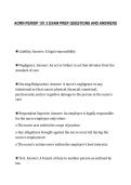 AORN PERIOP 101 3 EXAM PREP QUESTIONS AND ANSWERS