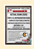 FDNY Z-51 Refrigeration Exam&colon; Complete Test Bank with NGN-Style Questions&comma; Verified Answers & Detailed Rationales &vert; NYC Fire Code 2026&sol;2027 Edition Certificate of Fitness&comma; COF&comma; Refrigerating System Operating Engineer&comma; RSOE&comma; Q-01 license Latest Update&NewLine;