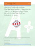 NSG 530 ACTUAL EXAM 2026&sol;2027 &vert; Advanced Pathophysiology &ndash; Wilkes University &vert; Exams 1 4 Comprehensive Bank &vert; Verified Q&A with Detailed Rationales &vert; Pass Guaranteed - A&plus; Graded