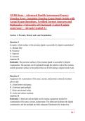 NURS 8022 &ndash; Advanced Health Assessment Exam 3 Practice Test &vert; Complete Practice Exam Study Guide with Actual Exam Questions&comma; Verified Correct Answers and Rationales &vert; University of Cincinnati &vert; Latest Update 2026&sol;2027 &ndash; Already Graded A&plus;