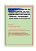 Pediatric ARDMS Exam Test Bank 2026&sol;2027&colon; 220&plus; Practice Questions with Verified Answers & Detailed Rationales &ndash; Complete Review for Pediatric Sonography Certification