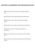 AORN PERIOP 101 COMPREHENSIVE TEST QUESTIONS AND SOLUTIONS