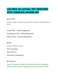 LOMA 371 UPDATED ACTUAL QUESTIONS&NewLine;AND CORRECT ANSWERS&NewLine;COMPREHENSIVE STUDY GUIDE