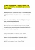 QUEENSLAND BAR EXAM - EVIDENCE EXAM ACTUAL EXAM QUESTIONS AND CORRECT DETAILED ANSWERS LATEST UPDATE 
