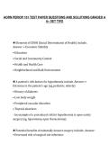 AORN PERIOP 101 TEST PAPER QUESTIONS AND SOLUTIONS GRADED A&NewLine;A&plus; SET TWO