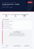 ServSafe Alcohol Exam Certification Responsible Service Bartending 2026&sol;2027 &ndash; Questions and Answers &vert; 100&percnt; Verified &vert; Detailed Rationales &ndash; Pass Guaranteed &ndash; A&plus; Graded