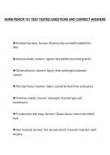 AORN PERIOP 101 TEST TESTED QUESTIONS AND CORRECT ANSWERS