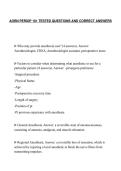 AORN PERIOP 101 TESTED QUESTIONS AND CORRECT ANSWERS