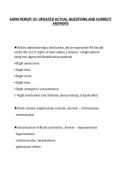 AORN PERIOP 101 UPDATED ACTUAL QUESTIONS AND CORRECT&NewLine;ANSWERS