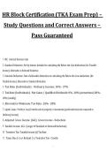 H&R Block Certification TKA Exam Prep Study Questions and Correct Answers&comma; 2027&sol;2028 Exam Preparation Material