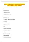C808 Classification Systems Exam Questions&NewLine;with Verified Correct Answers