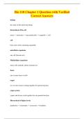 Bio 110 Chapter 1 Question with Verified&NewLine;Correct Answers
