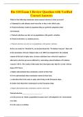 Bio 110 Exam 1 Review Question with Verified&NewLine;Correct Answers